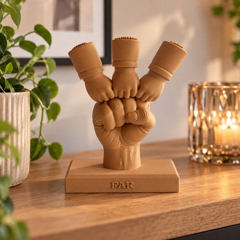 Knuckles - 3D print - Far med 3 børn